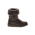 Ugg Boots: Winter Boots Wedge Casual Gray Shoes - Women's Size 6 - Round Toe