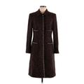 Lafayette 148 New York Wool Coat: Knee Length Brown Jackets & Outerwear - Women's Size 6