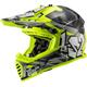 LS2 MX437 Fast Evo II Mini Crusher Kinder Motocross Helm, schwarz-gelb, Größe S