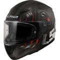 LS2 FF353 Rapid II Claw Helm, schwarz-weiss-rot, Größe XS