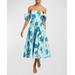 Odette Floral-print Convertible Midi Dress