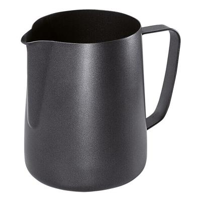 Barista Milchkännchen 900 ml schwarz Antihaft schwarz, Contacto, 12.5 cm