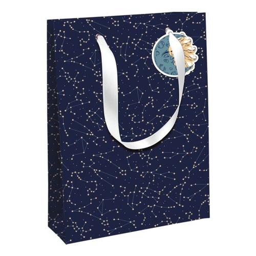 6er-Pack Geschenktasche L »Excellia Sternbild« 26,5 x 14 x 33 cm blau, Clairefontaine, 26.5x33x14 cm