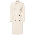 Double Breasted Viscose Trench Coat - Natural - Theory Coats