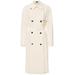 Double Breasted Viscose Trench Coat - Natural - Theory Coats