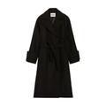 Mid-length Wool Blend Coat - Black - Claudie Pierlot Coats