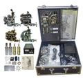 BaseKey Professionelles Tattoo Kit Tätowiermaschine - 4 pcs Tattoo-Maschinen, Professionell / Sets Aleación de Aluminio 16 W 4 x Legierung Tattoo Maschine für Futter und Schattierung