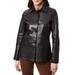 Button Front Leather Barn Jacket
