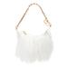 Gia Ostrich Feather Shoulder Bag