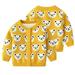 Esaierr Boys Girls Cardigan Sweater Coat Toddler Kids Long Sleeve Sweater Cardigan Crewneck Sweater for 1-7Y