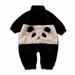 JGTDBPO One Piece Jumpsuits For Toddler Infant Baby Boys Girls Fall Winter Infant Toddler Baby Long Sleeve Plush Romper Jumpsuit