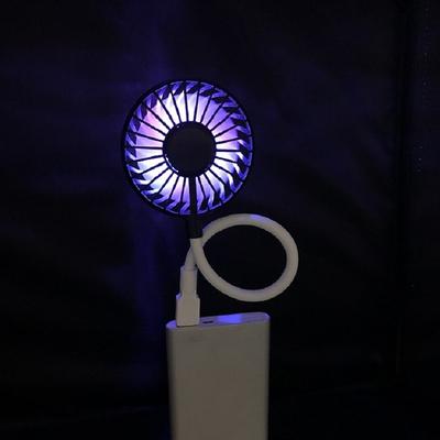 LED Aromatherapy Mini Fan – USB Rechargeable Creative Cooling Fan with Light for Office Sleep Aid