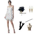 Roaring 20s 1920s Cocktail Dress Vintage Dress Flapper Dress Dress Outfits Masquerade Prom Dress The Great Gatsby Plus Size Women's Tassel Fringe Christmas Party Prom Adults' Dress Fall Spring