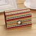 Aufmer Wooden Jewelry Organizer Storage Strap Treasure Case Kitchen Organizers and Storage