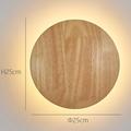 LED Wall Light Bedroom Bedside Lamp Round Design Wood for Living Room Background Wall Modern Corridor Balcony Study Creative Light Luxury Wall Lamp