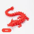 3D Printed Crystal Dragon Gem Dragon 3D Articulated Dragon Toys Rotatable and Dragon Chinese Flexible Realistic Ornament