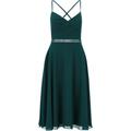 Cocktailkleid, Chiffon, V-Ausschnitt, für Damen