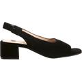 Klara Slingback-Pumps, Veloursleder, Blockabsatz, für Damen