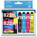 822XL Ink Cartridges Combo Pack Replacement for Epson 822 T822 822XL 822 XL High-Capacity Ink Cartridge for WorkForce Pro WF-3820 WF-4820 WF-4830 WF-4833 WF-4834 Printers(Black Cyan Magenta Yellow)