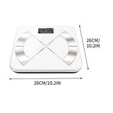 Rvasteizo Digital Weight Scale Smart And Accurate Bathroom Scale With Clear LED Display Bluetooth Scale Supports Mobile App Maximum Load Capacity 180kg