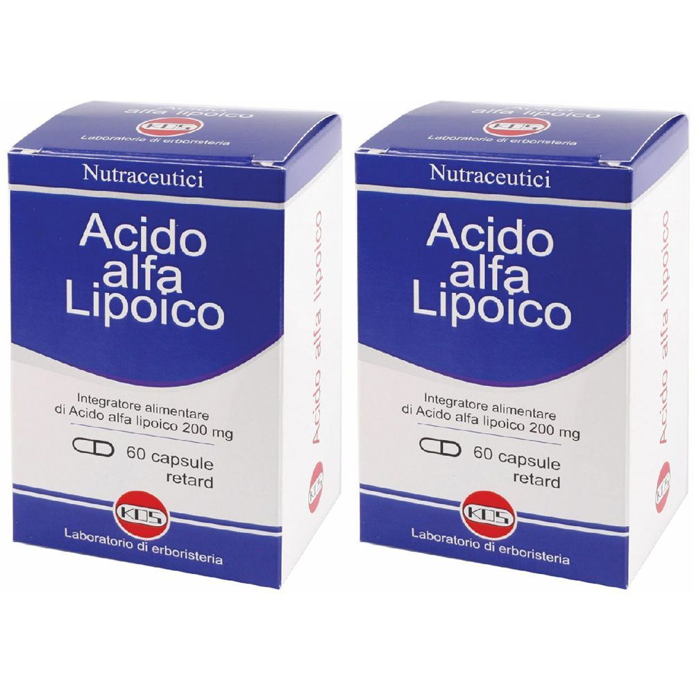 KOS Nutraceutici Acido Alfa-Lipoico 2x60 pz Capsule