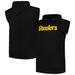 Men's Fanatics Branded Black Pittsburgh Steelers Big & Tall Muscle Sleeveless Hoodie Tank Top