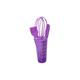 Louche à four avec tasse à mesurer, fouet, brosse et spatule en silicone violet