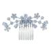 Wedding Hair Comb Faux Pearl Crystal Bride Hair Accessories Hair Side Comb Clips U-shaped Flower Rhinestone Hair Clips style:style1;