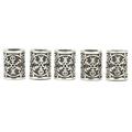 5pcs Beard Beads Viking Vintage Alloy Beard Beads for Beards Dirty Braids Bracelets Necklaces