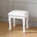 Aibecy Smooth And Woodstool-white Stool White And Polished WoodStool And Stool-white White Woodsmooth