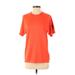 Adidas Active T-Shirt: Orange Activewear - Women's Size Small