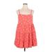 Old Navy Casual Dress - A-Line: Orange Floral Dresses - Women's Size X-Large