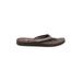 Lindsay Phillips Flip Flops: Slip On Platform Bohemian Brown Print Shoes - Women's Size 9 - Open Toe