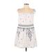 Abercrombie & Fitch Casual Dress - Mini Square Sleeveless: White Dresses - Women's Size Large
