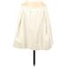 J.Crew Formal A-Line Skirt Knee Length: Ivory Print Bottoms - Women's Size 6