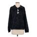 Reebok Track Jacket: Below Hip Black Jackets & Outerwear - Women's Size Small