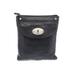 Fossil Crossbody Bag: Pebbled Black Solid Bags