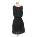 Patterson J. Kincaid Casual Dress - DropWaist: Black Print Dresses - Women's Size Small
