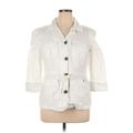 Converse One Star Jacket: Below Hip Ivory Print Jackets & Outerwear - Women's Size X-Large