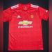 Adidas Shirts | Adidas Manchester United Jersey Shirt Mens Small S Chevrolet Home Camiseta Rojo | Color: Red | Size: S