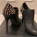Jessica Simpson Shoes | Jessica Simpson Studded Heels | Color: Black/Gold | Size: 7