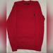 Polo By Ralph Lauren Sweaters | Large Red Ralph Lauren Cotton V Neck Sweater. Only Worn Once. Excellent Condi | Color: Red | Size: L