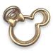 Disney Hair | Nwt Disney Minnie Mouse Frosted Goldtone Claw Hair Clip | Color: Gold | Size: Os