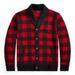 Polo By Ralph Lauren Sweaters | Nwt Ralph Lauren Polo Mens Buffalo Plaid Wool Shawl Collar Sweater Large | Color: Black/Red | Size: L