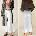 Free People Pants & Jumpsuits | Bogo! Free People We The Free Cha Cha Flare Leg Cropped White Denim Pants 26 | Color: White | Size: 26