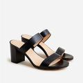 J. Crew Shoes | J Crew Lucie Double-Strap Block-Heel Sandals Bh396 | Color: Blue/Cream | Size: 9