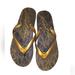 Michael Kors Shoes | Michael Kors Classic Gold Logo Sandals Size 9 | Color: Brown/Gold | Size: 9