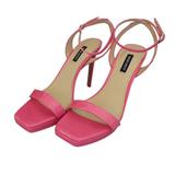 Nine West Shoes | Nine West Zadie3 Platform Sandal In Pink Faux Patent Leather Sz.8 Nib | Color: Pink | Size: 8