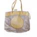 Coach Bags | Coach Laura Beige Signature Canvas And Leather Tote Shoulder Bag Purse | Color: Cream/Yellow | Size: Os