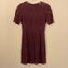 Madewell Dresses | Madewell Magnolia Floral Lace Burgundy Maroon Scalloped Elbow Sleeve Dress | Color: Pink/Red | Size: 2